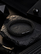 Black Plated Anti Tarnish Waterproof Chain Bracelet