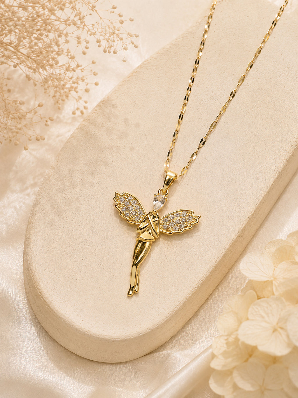 Aanura Fairy Wing Pendant Necklace