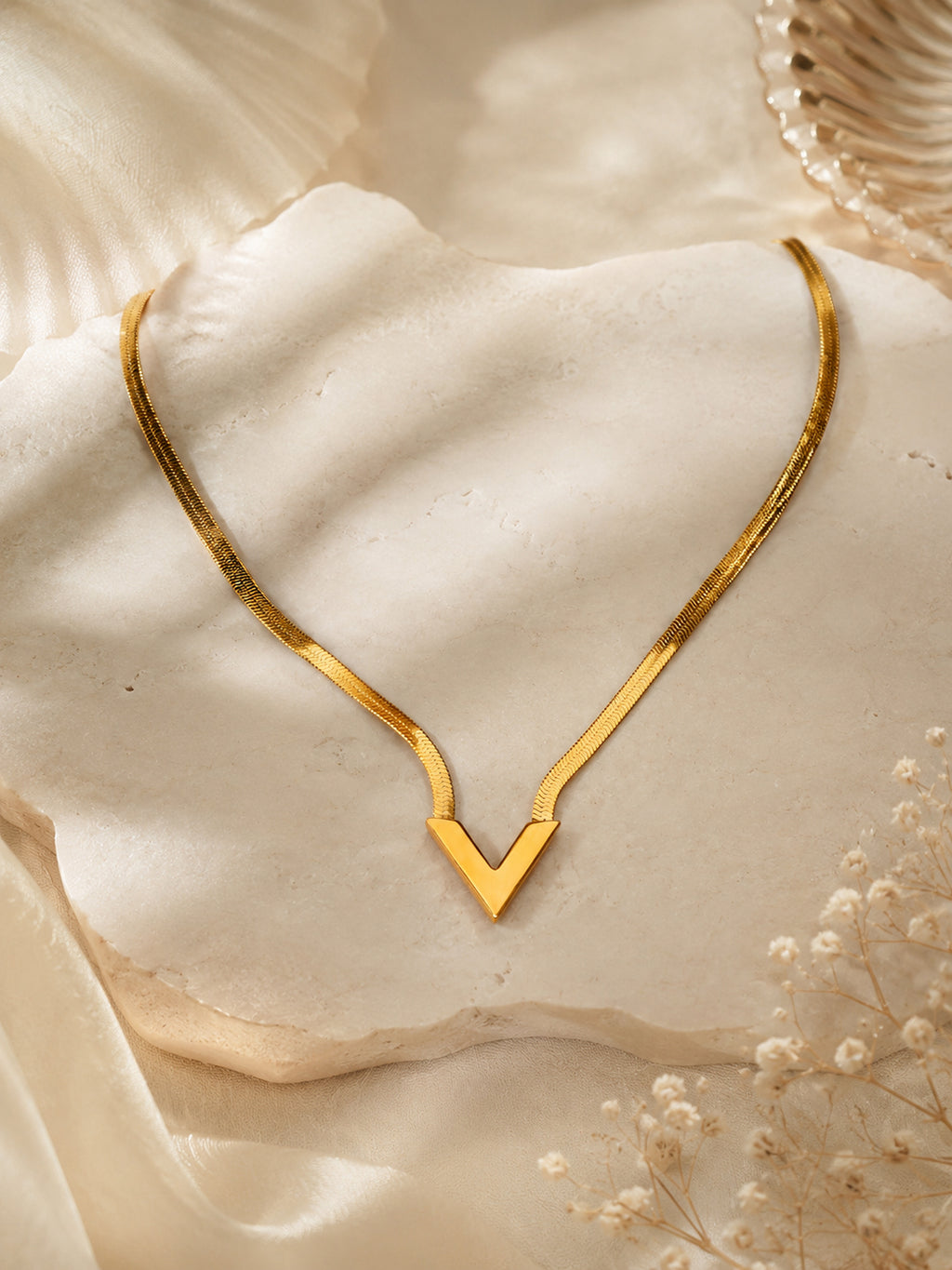 Aanura V-Bar Statement Necklace