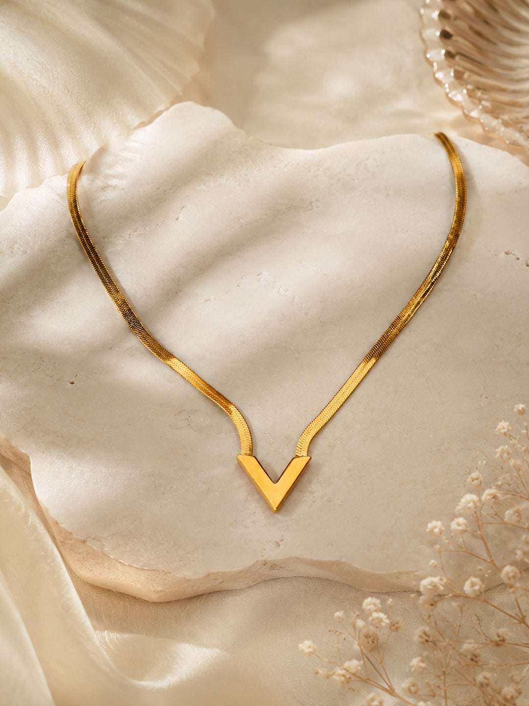 Aanura V-Bar Statement Necklace