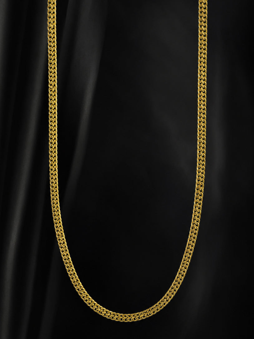 Rhodium plated Cuban Link Anti-Tarnish Waterproof Chain