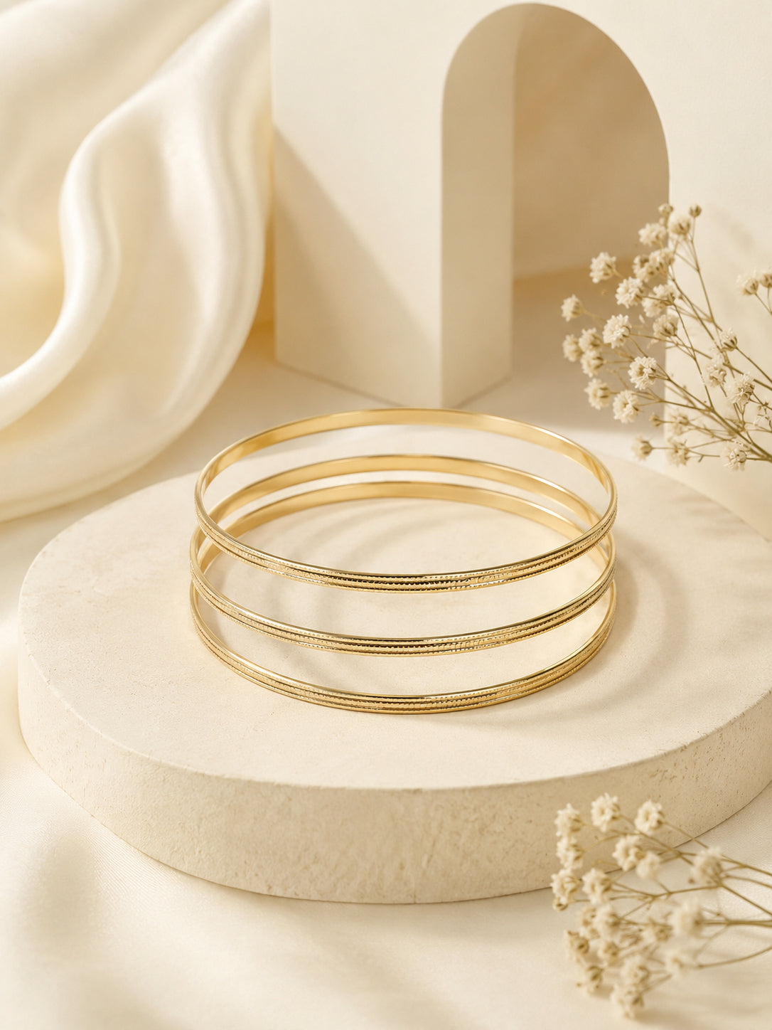 Aanura Classic Slim Line Slip-On Bracelet Set
