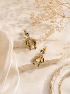 Aanura Gold Plated Elegant Drop Earrings