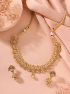 Aanura Gold Plated Scallop Necklace Set