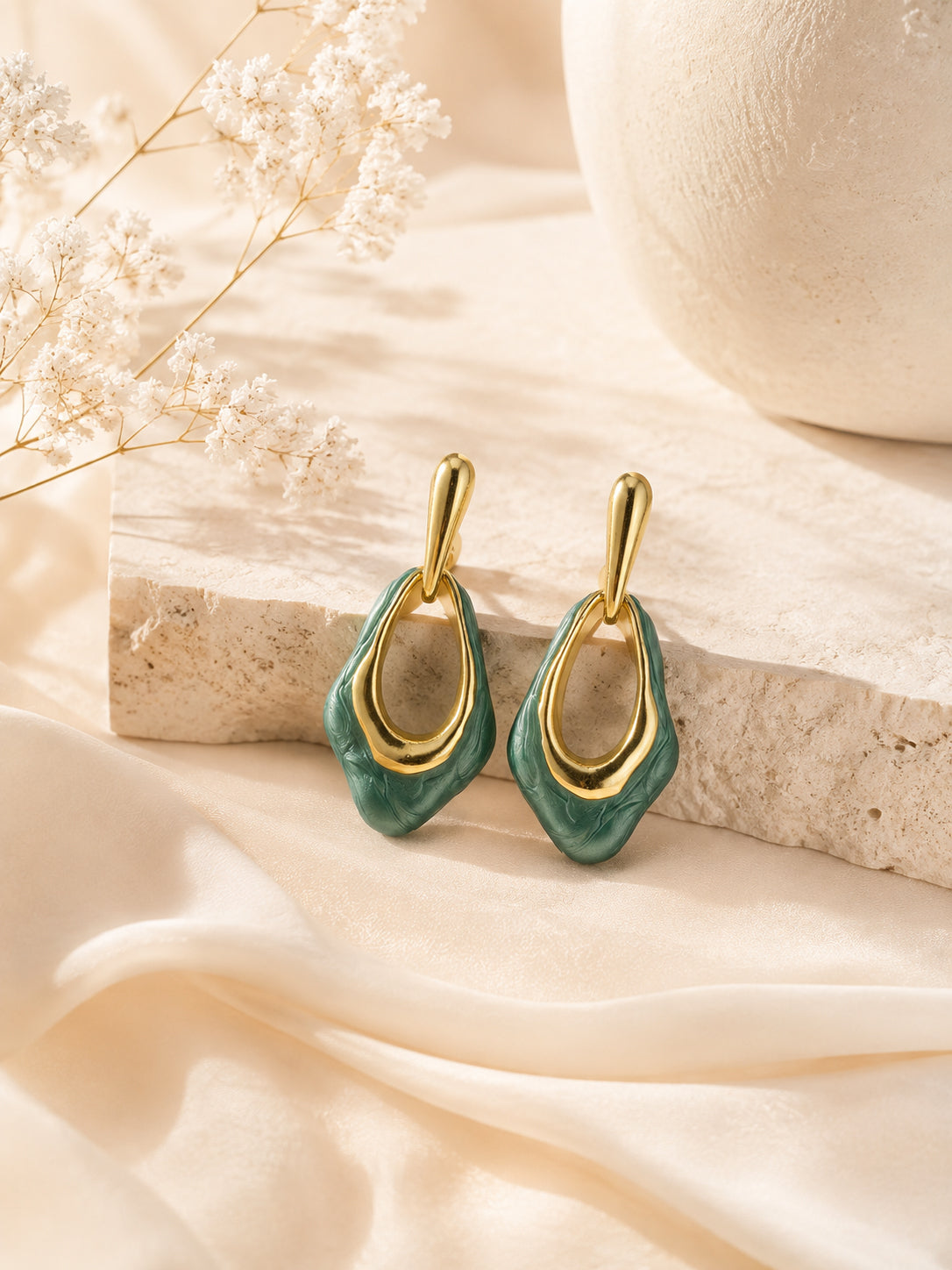 Aanura Ocean Wave Drop Earrings
