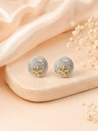 Aanura Starfish Silver Swirl Earrings