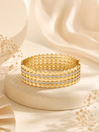 Aanura Gold Crystal Dot Bracelet