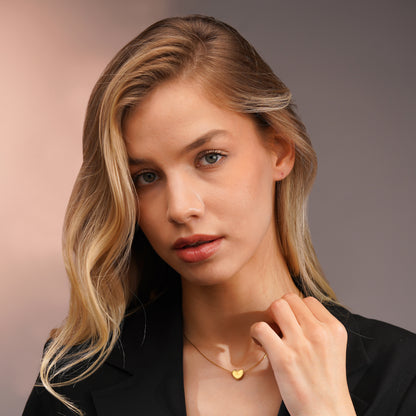 Aanura Minimal Heart Pendant Necklace