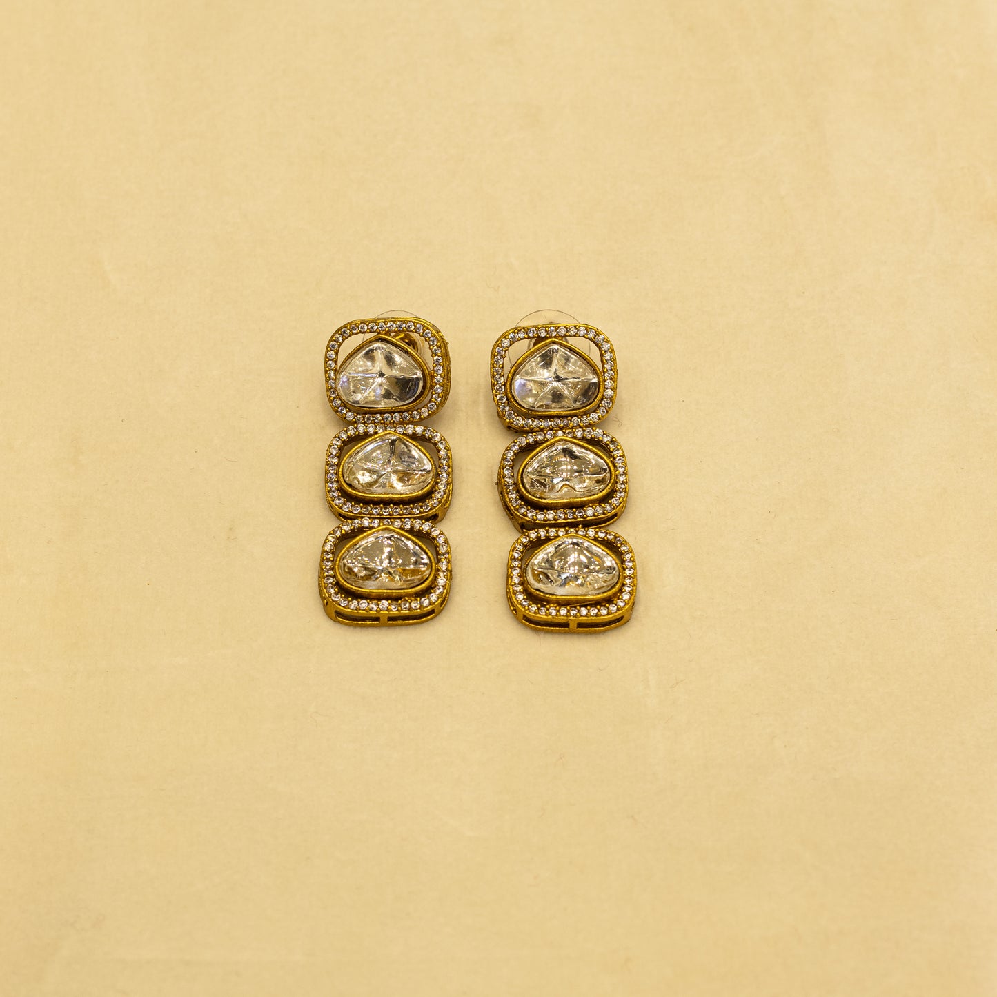 Aanura Kundan Necklace with Pink Stone Heritage Pendant