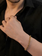 18K Gold Plated Anti Tarnish Waterproof Rope Bracelet