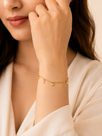 18K Gold Plated Infinity Crystal Chain Bracelet