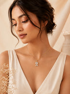 18K Gold Plated Pink Crystal Fish Pendant Necklace for Women