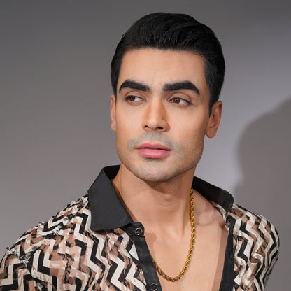 Aanura Men's Gold-Plated Twist Chain