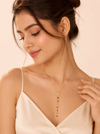 18K Gold Plated Rainbow Star Drop Necklace