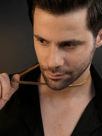 18K Gold Plated Waterproof Anti Tarnish Weave Chain