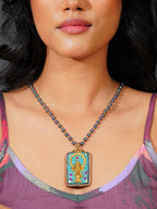 Aanura Gold Stainless Steel Beaded Pendant Necklace