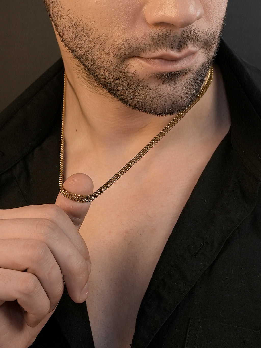 Rhodium plated Cuban Link Anti-Tarnish Waterproof Chain