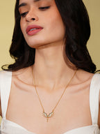 Aanura Winged Spark Pendant Necklace