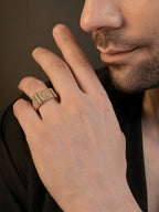 18K Gold Royale CZ Anti-Tarnish Waterproof Ring