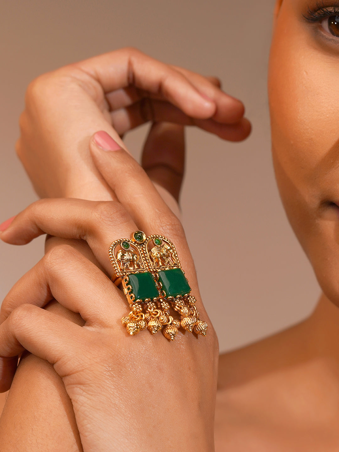 Aanura Heritage Adjustable Statement Ring