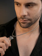 Rhodium Plated Angel Wings Anti-Tarnish Waterproof Chain