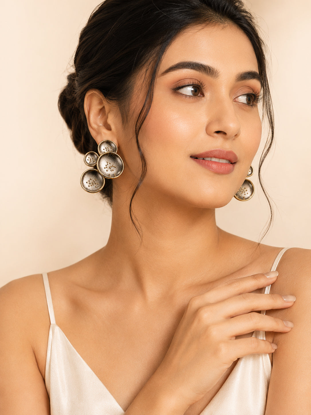 Aanura Abstract Dome Cluster Earrings