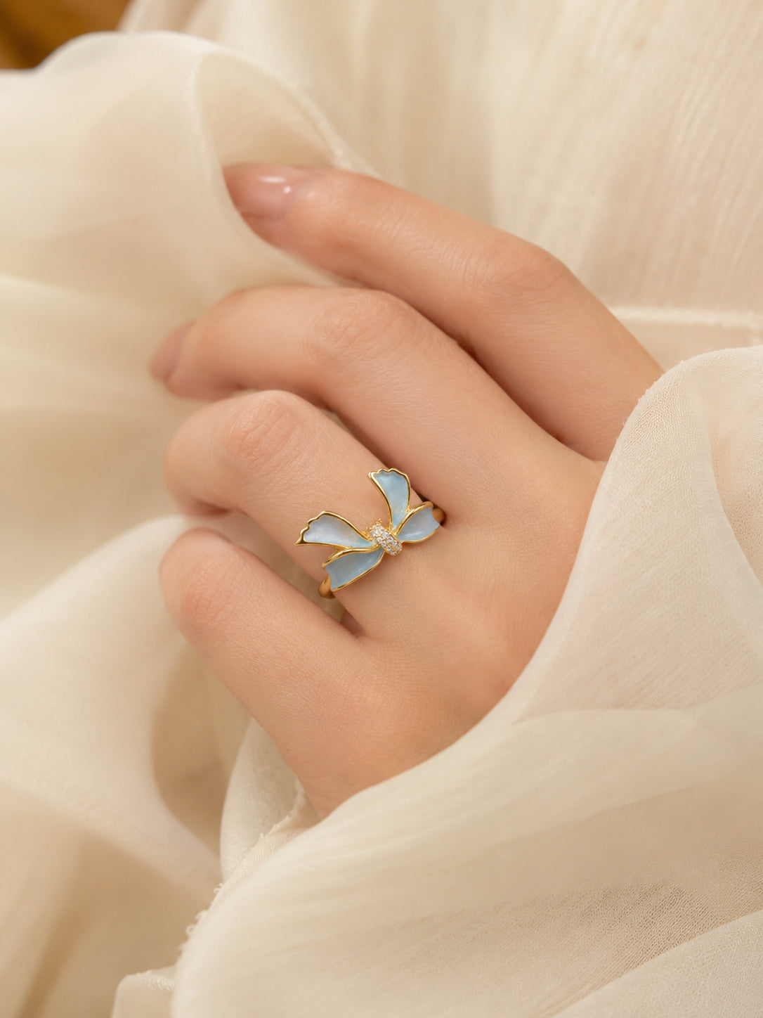 18K Gold Plated Bow Brooch Anti-Tarnish Waterproof