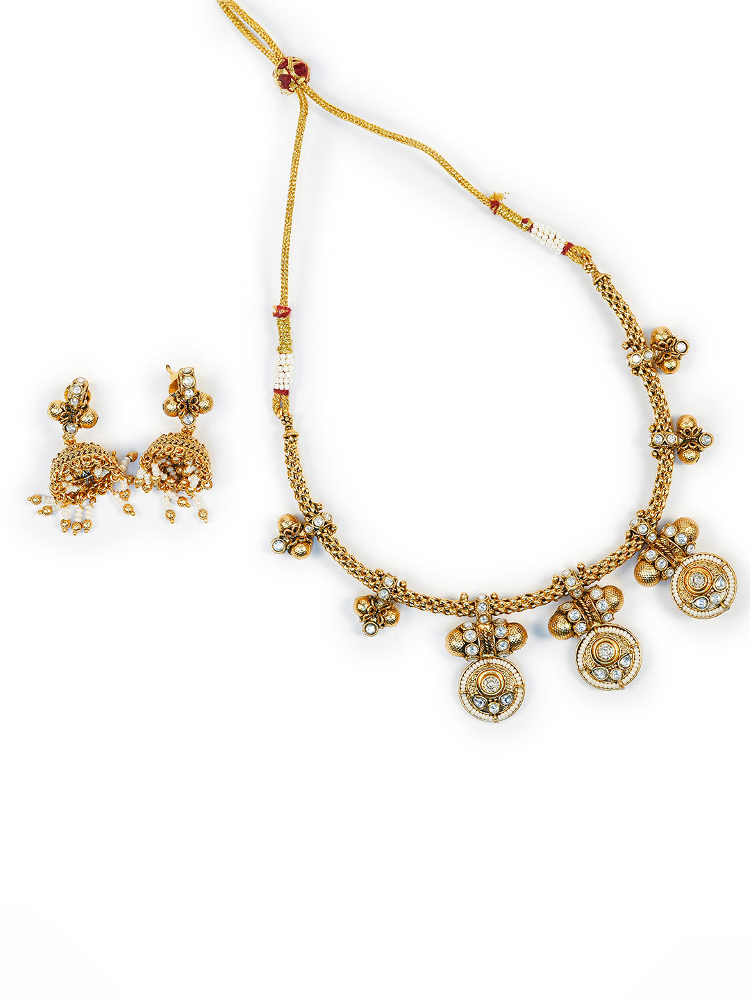 Aanura Traditional Necklace & Earring Set