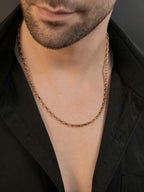 18K Gold Plated Waterproof Anti Tarnish Box Chain