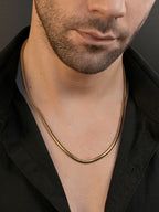 18K Gold Plated Anti Tarnish Waterproof Snake Chain