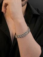 Rhodium Plating Anti Tarnish Waterproof Bolt Bracelet