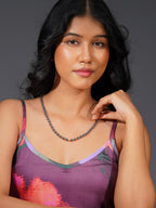 Aanura Gold Stainless Steel Beaded Necklace
