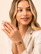 Aanura Gold Crystal Dot Bracelet
