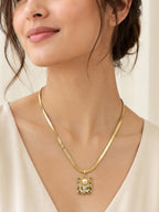 Aanura Gold Solitaire Necklace