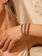 Aanura Triple Coil Statement Bracelet
