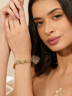 Aanura Triple Heart Mesh Adjustable Bracelet