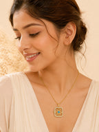 Blue Eye Star 18K Gold Plated Charm Necklace