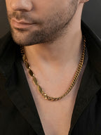 18K Gold Plated Anti Tarnish Waterproof ID Chain
