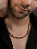 18K Gold Plated Anti Tarnish Waterproof Curb Chain