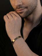 18K Gold Ram Anti-Tarnish Waterproof Kada Bracelet
