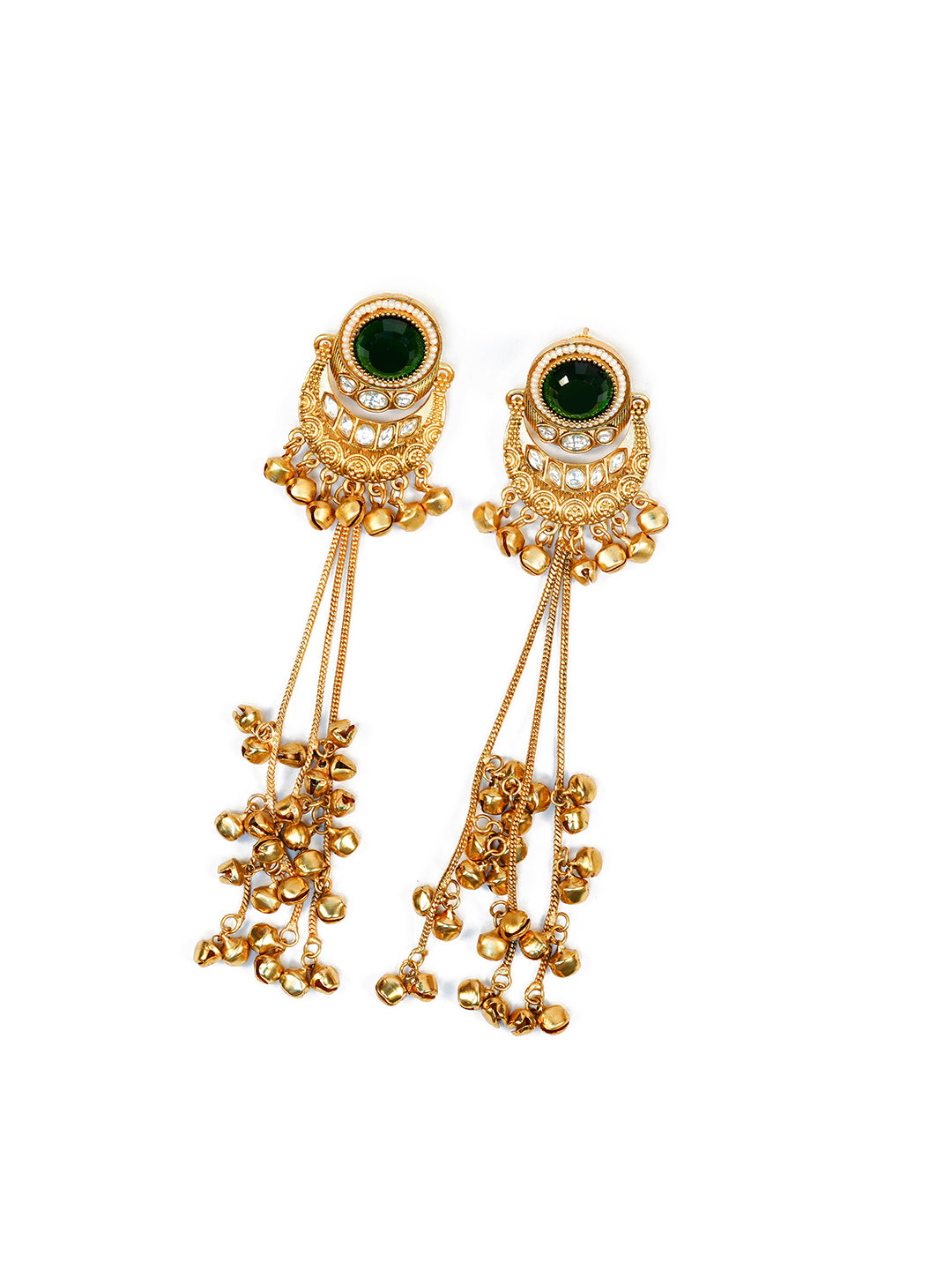 Aanura Gold Plated Chandrika Drop Earrings