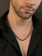 18K Gold Plated Rounded Link Anti-Tarnish Waterproof Chain