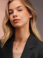 Aanura Twin Heart Layered Pendant Necklace