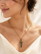 18K Gold Plated Anti Tarnish Waterproof Hand Necklace