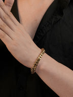 18K Gold Plated Anti Tarnish Waterproof Link Bracelet
