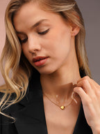 Aanura Minimal Heart Pendant Necklace