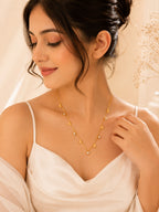 18K Gold Plated Bird Charm Crystal Necklace