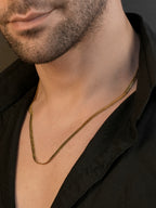 18K Gold Plated Snake Link Anti-Tarnish Waterproof Chain