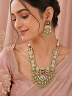 Aanura Rajasthani Meenakari Kundan Choker Necklace