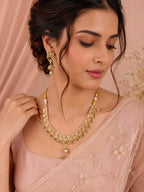Aanura Gold Plated Scallop Necklace Set